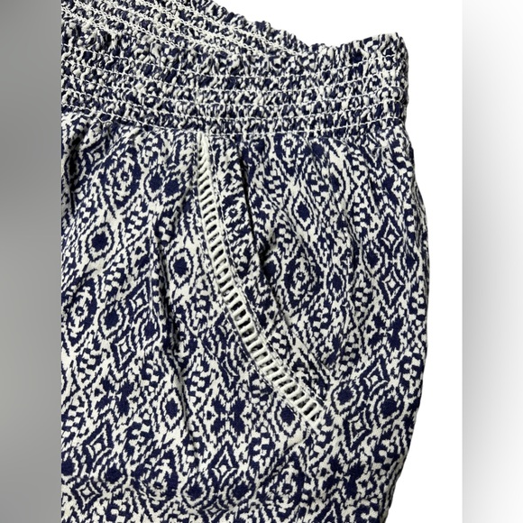 Briggs New York Size XL Women’s Shorts Linen Blend Pull-On Summer Blue White - Picture 8 of 16